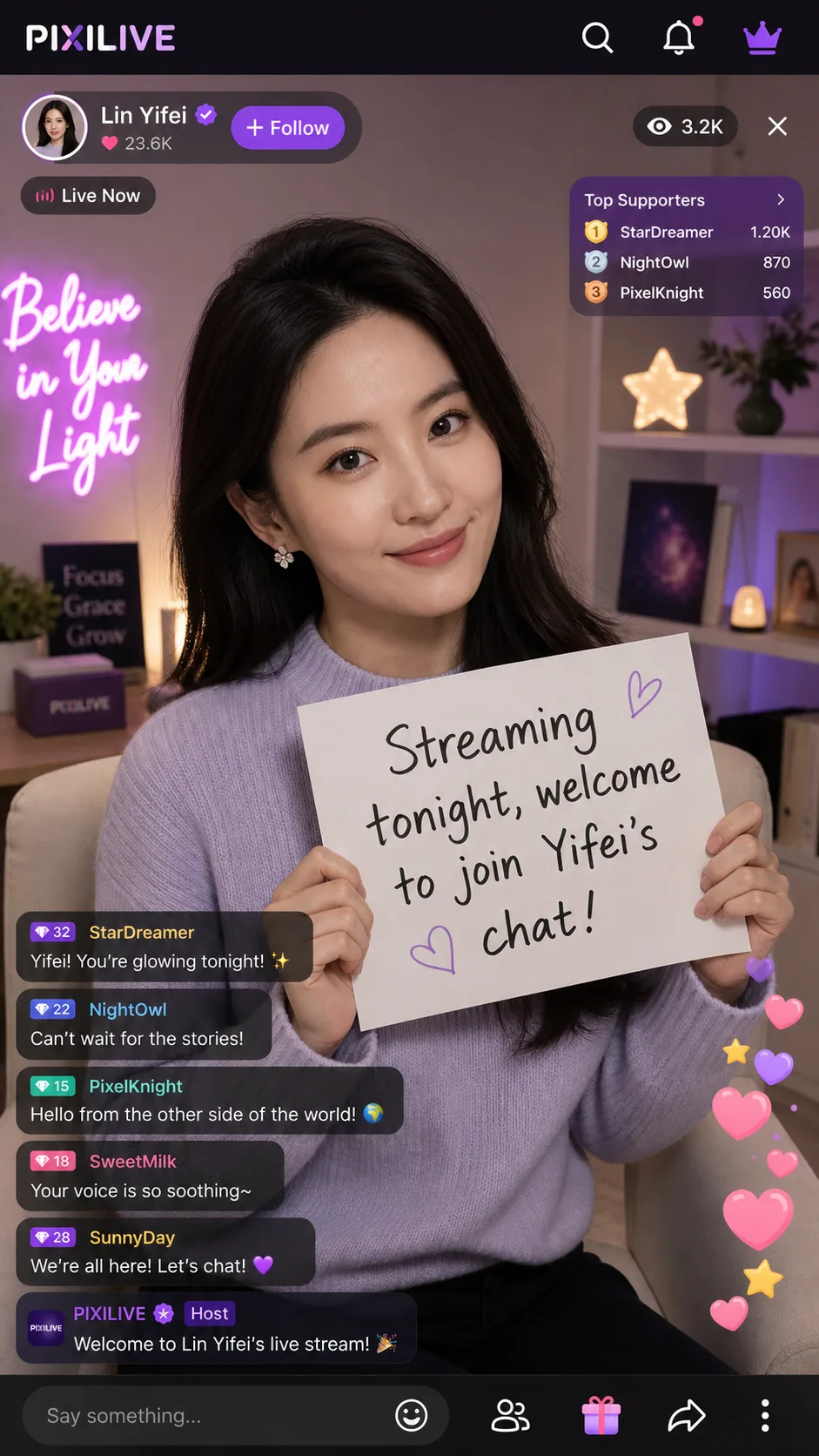 Livestream Interface Design - Brand Visuals - CH-0049
