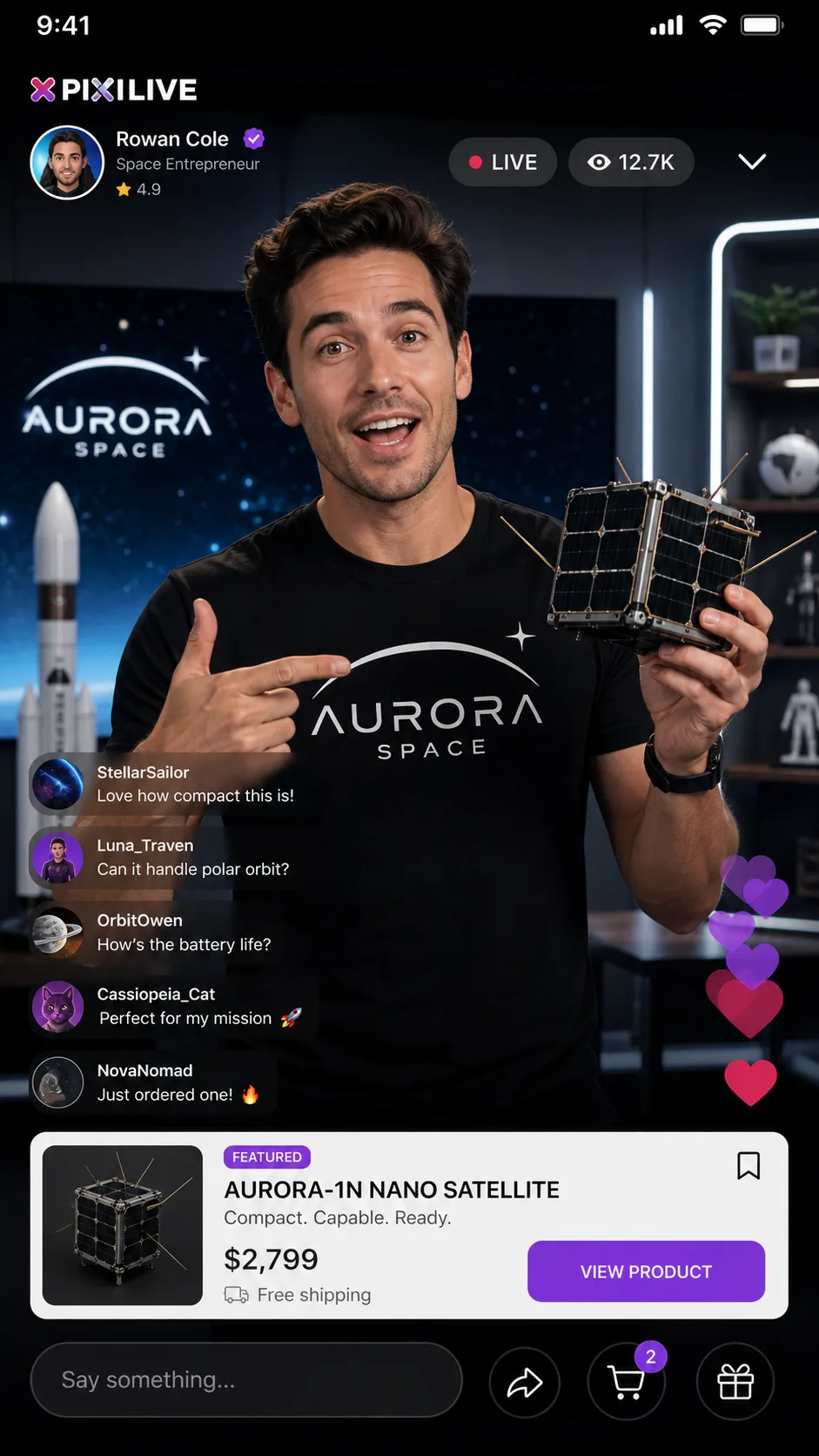 Livestream Interface Design - Brand Visuals - CH-0149