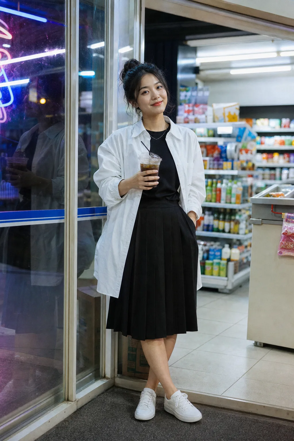 深夜便利店里的性感霓虹少女 - 人物与头像 - CH-0305