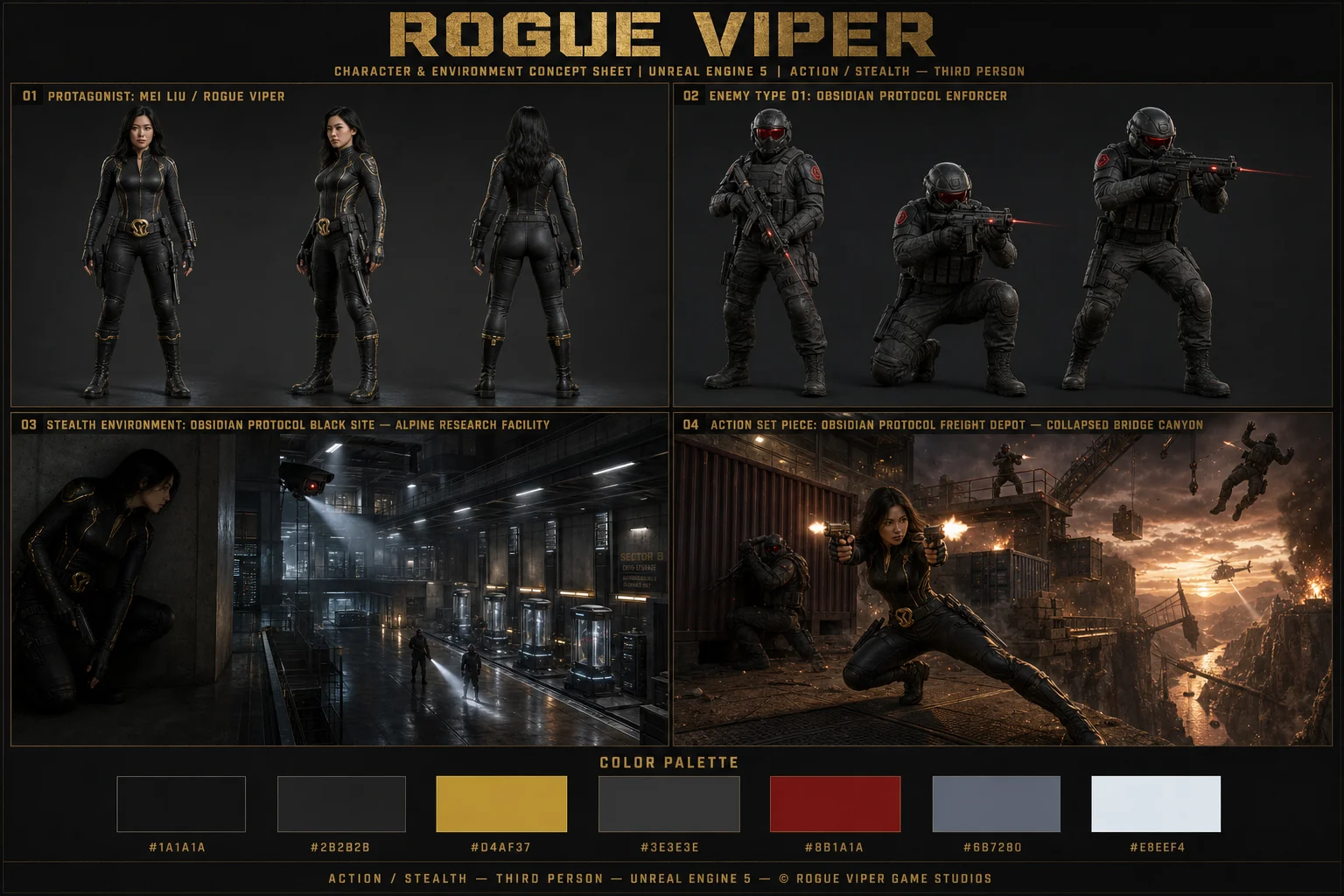 ROGUE VIPER 游戏概念设定板 - 人物与头像 - CH-0473