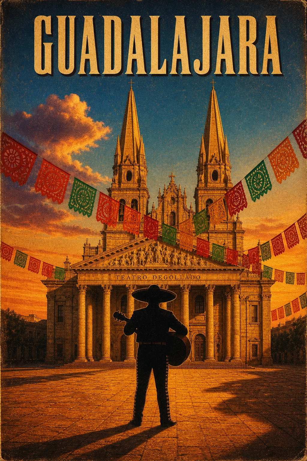 Guadalajara Vintage Film Poster - Travel - CH-0515