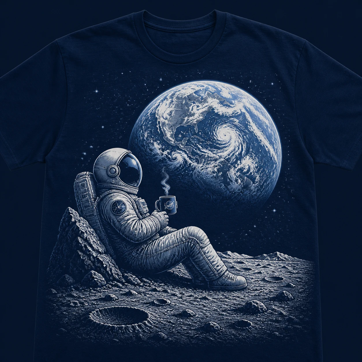 Astronaut Moon T-Shirt Graphic - Fashion - CH-0520