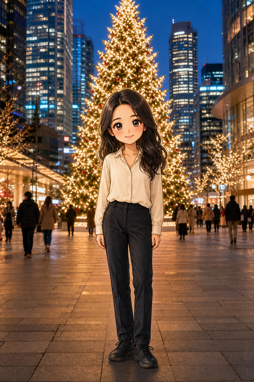 Christmas City Chibi Portrait - Portraits - CH-0528
